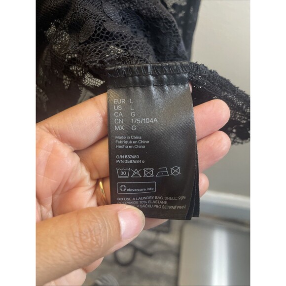 Nicki Minaj for H&M Womens Black Blouse Long Sleeve Size Large - Picture 5 of 7